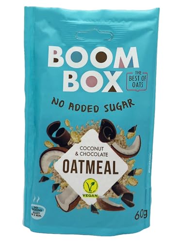 BOOM BOX Haferflocken – gesunde Frühstücksauswahl (Coconut, chocolate - 60g) von SORINA