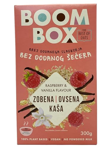 BOOM BOX Haferflocken – gesunde Frühstücksauswahl (Vanilla - 300g) von SORINA