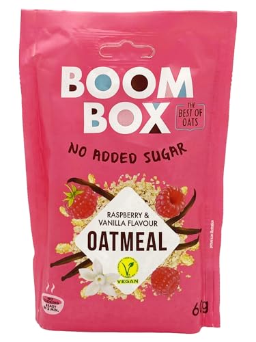 BOOM BOX Haferflocken – gesunde Frühstücksauswahl (Vanilla- 60g) von SORINA