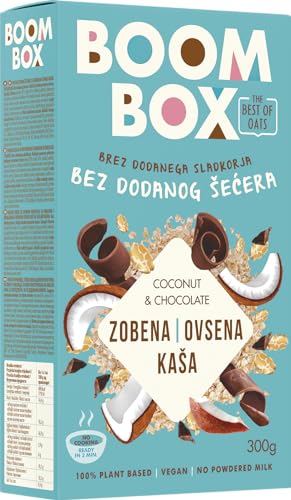 BOOM BOX Haferflocken – gesunde Frühstücksauswahl (coconut/chocolate - 300g) von SORINA