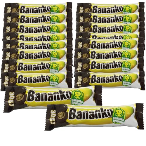 Bananko Čokoladni Krem Banane 30g – 18 Einheiten Exquisiter Schokoladencreme-Bananengenuss – Gönnen Sie sich pure Dekadenz! von SORINA