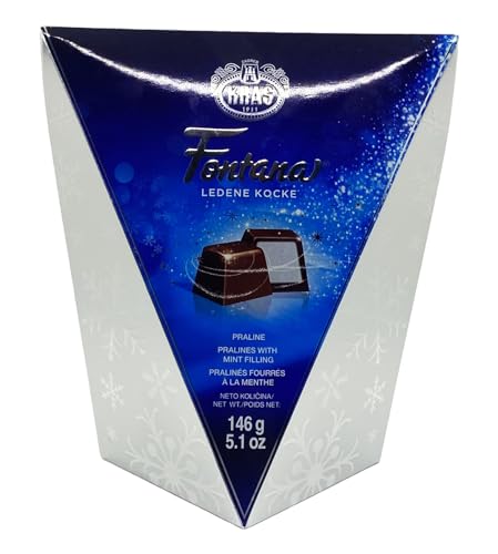 Fontana Happy Birthday Chocolates Geschenkbox mit kühler Minzfüllung | Dunkle Schokoladenfreude in verschiedenen Packungsgrößen (194g, 49g, 146g, 730g) (146 G, 8 PCS) von SORINA