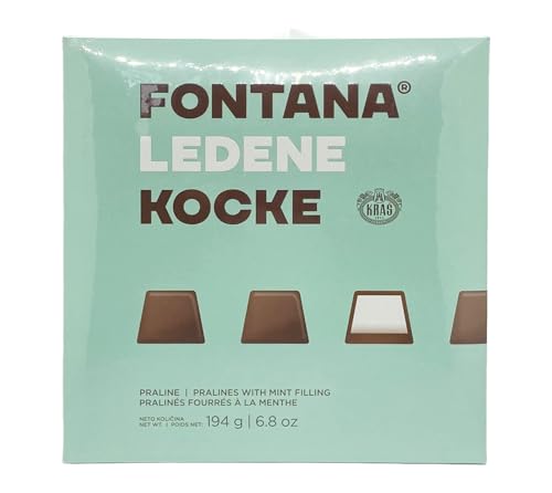 Fontana Happy Birthday Chocolates Geschenkbox mit kühler Minzfüllung | Dunkle Schokoladenfreude in verschiedenen Packungsgrößen (194g, 49g, 146g, 730g) (194 G, 12 PCS) von SORINA