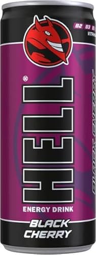 HELL BLACK CHERRY Energy Drink | +20% More Caffeine | Vitamins B2, B3, B6, B12, C & D | No Preservatives | Environmentally Friendly Packaging | 24 x 250 ml | Compatible with HELL Energy HELL BLACK CHERRY Energy Drink | +20% More Caffeine | Vitamins B2, B3, B6, B12, C & D | No Preservatives | Environmentally Friendly Packaging | 24 x 250 ml | Compatible with HELL Energy von SORINA