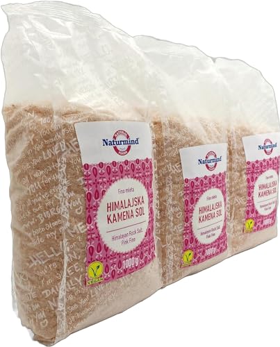 Hochwertiges Himalaya-Salz aus Punjab in Pakistan – 1 kg | 3-er Pack Reines und natürliches Himalaya-Salz | Ethisch beschafft, gesunde Entscheidungen, vielseitige Verwendungsmöglichkeiten von SORINA