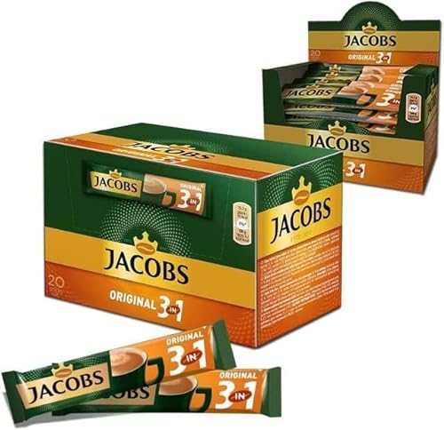 Jacobs 3-in-1 Instant-Kaffee-Portionsbeutel, 100 Stück von SORINA