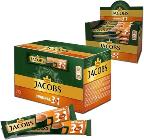 Jacobs 3-in-1-Instantkaffeesticks, 60 Stück von SORINA