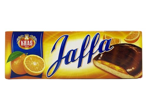 Jaffa Duo Orange Jelly & Chocolate Covered Biscuits 250g Doppelpack - Reichhaltiger Kakao, echter Orangensaft, 52% Kakaoüberzug Jaffa-Kekse, Verschiedene Größen 125g und 250g (125 G, 12 PCS) von SORINA