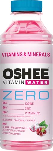 Oshee Vitamin Water ZERO Vitamins & Minerals Flavour 555ml (Pack of 6) – Magnesium, Niacin, Pantothenic Acid, Vitamin B6, Folic Acid, Biotin, Vitamin B14 von SORINA