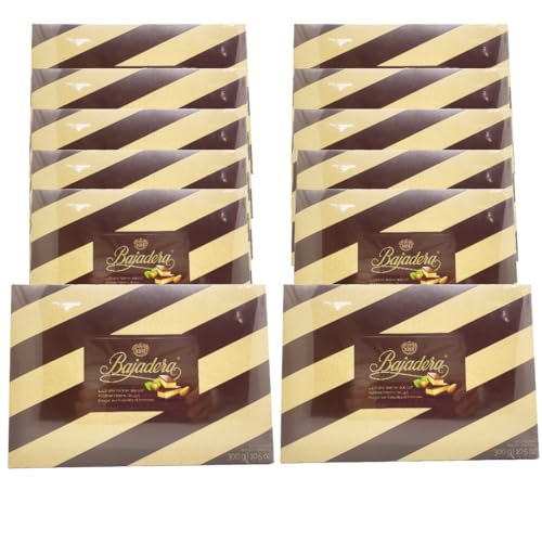 Premium Bajadera Diamond Schokoladen mit feinstem Nuss- und Mandel-Viennese Nougat - Koscher, Halal und Vegan zertifizierte Bajadera Schokoladen - Multipack-Größen (300 G, 1 PCS) von SORINA