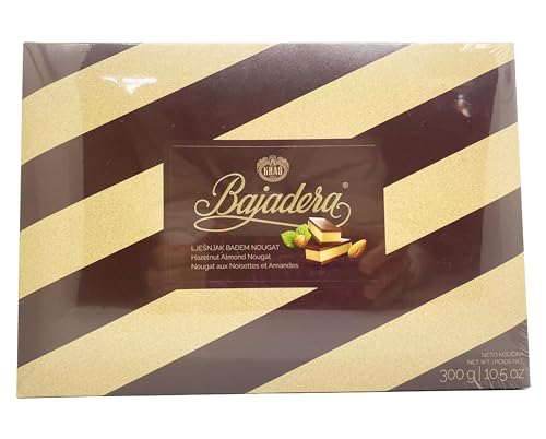 Premium Bajadera Diamond Schokoladen mit feinstem Nuss- und Mandel-Viennese Nougat - Koscher, Halal und Vegan zertifizierte Bajadera Schokoladen - Multipack-Größen (300 G, 12 PCS) von SORINA