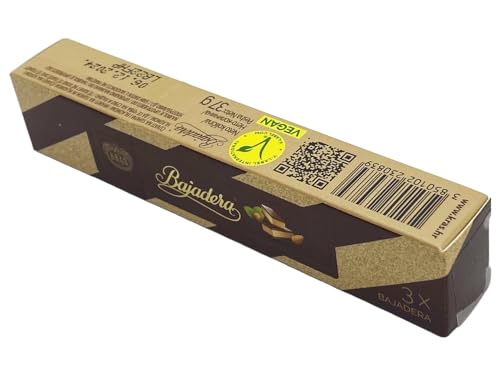 Premium Bajadera Diamond Schokoladen mit feinstem Nuss- und Mandel-Viennese Nougat - Koscher, Halal und Vegan zertifizierte Bajadera Schokoladen - Multipack-Größen (37 G, 24 PCS) von SORINA