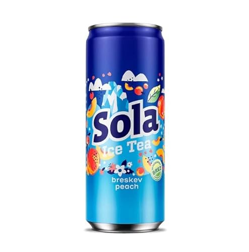 SOLA the real taste - Hergestellt mit echten Zutaten und mit gepresstem Geschmack (Pfirsich (kann), 0.33 L) von SOLA