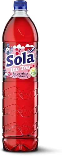 6-Pack SOLA Preiselbeere 1.5L - Hergestellt mit echten Zutaten und mit gepresstem Geschmack (Preiselbeere, 1.5 L) von SORINA