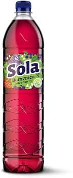 SOLA the real taste 0.5L x 12 - Hergestellt mit echten Zutaten und mit gepresstem Geschmack - Blueberry von SORINA