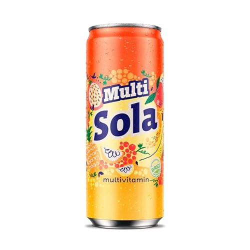 Sola Multivitaminsaft, 0,33 L Prime Drink, 24er Pack Frischer Multivitaminsaft zur Erfrischung, Frischer Multivitaminsaft mit echtem Geschmack, Saft mit gepresstem Geschmack und echten Zutaten von SOLA