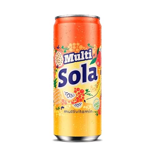 Sola Multivitaminsaft, 0,33 L Prime Drink, 24er Pack Frischer Multivitaminsaft zur Erfrischung, Frischer Multivitaminsaft mit echtem Geschmack, Saft mit gepresstem Geschmack und echten Zutaten von SORINA
