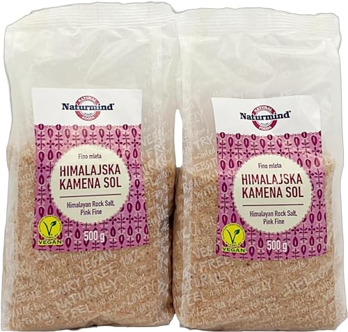 Sal del Himalaya de alta calidad - 500g | Paquete de 2 sal del Himalaya pura y natural | Elecciones saludables, usos versátiles | Ideal para cocinar, sazonar y más. von SORINA