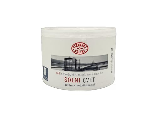 Sol - Salzblume 125g (geschützte Ursprungsbezeichnung) - rein biologisches und unraffiniertes Meersalz - gut zum Kochen und Speisesalz (6 Stück) von SORINA