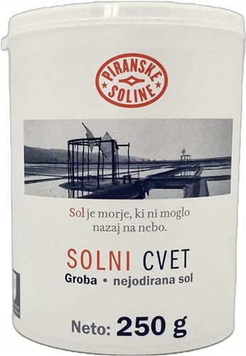 Sol - Salzblume 250 g (geschützte Ursprungsbezeichnung) - Rein organisches und unraffiniertes Meersalz - Gut zum Kochen und Speisesalz (26 Unzen) (3) von SORINA