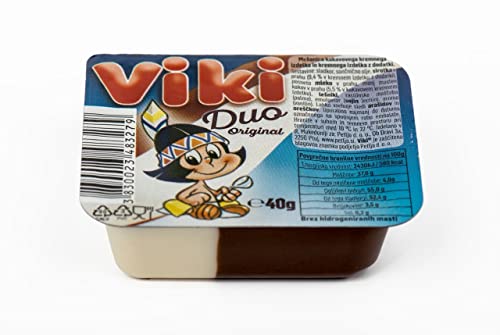 VIKI DUO 54 pieces (40 g) - Zweifarbiger Schoko-Snack - halb dunkle Schokolade & halb weiße Vanillecreme von SORINA