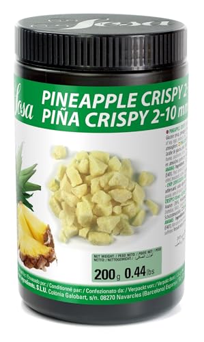 SOSA Crispy Ananas-Krispies, 2-10 mm, gefriergetrocknete Ananas-Krispies, 200 g, lebensmittelecht SOSA Crispy Ananas-Krispies, 2-10 mm, gefriergetrocknete Ananas-Krispies, 200 g, lebensmittelecht von SOSA