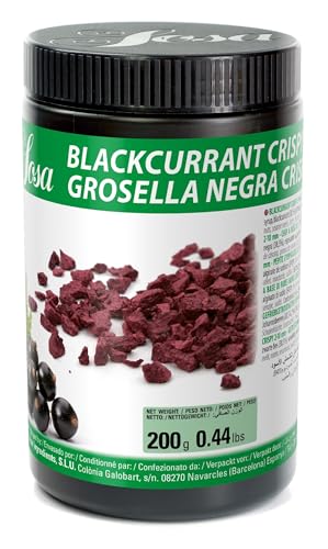 SOSA Crispy Schwarze Johannisbeere, 2-10 mm, gefriergetrocknete schwarze Johannisbeere, Dose mit 200 g, lebensmittelecht SOSA Crispy Schwarze Johannisbeere, 2-10 mm, gefriergetrocknete schwarze Johannisbeere, Dose mit 200 g, lebensmittelecht von SOSA