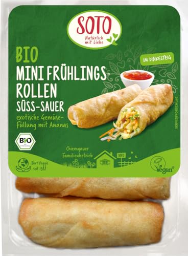 Bio Mini Frühlingsrollen Süss-Sauer 12 x 200 gr von SOTO