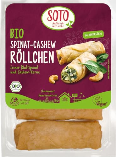 Bio Spinat-Cashew Röllchen 18 x 200 gr Bio Spinat-Cashew Röllchen 18 x 200 gr von SOTO
