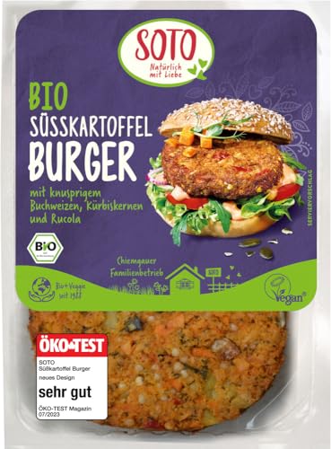 Bio Süßkartoffel Burger 12 x 160 gr von SOTO