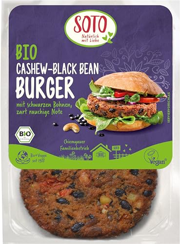 SOTO Bio Cashew-Black Bean Burger (6 x 160 gr) von SOTO