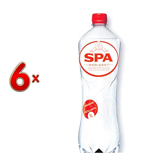 SPA Barisart PET 6 x 1 l Flasche (Wasserflasche mit etwas Kohlensäure) von SPA