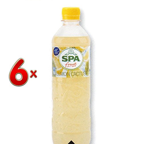 SPA Fruit Lemon Cactus PET 4 x 6 x 500 ml Flasche (Kohlensäurehaltiges Getränk mit Zitronen-Kaktus-Geschmack) von SPA
