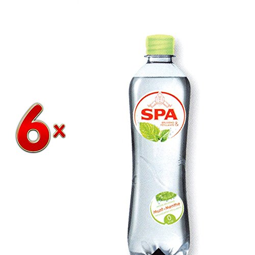 SPA Petillant & Menthe PET 4 x 6 x 500 ml Flasche (Wasserflasche mit Kohlensäure und Minzgeschmack) von SPA