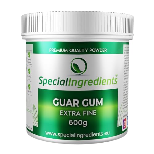 Special Ingtredients Guarkernmehl 500g Extrafeines Pulver Höchster Qualität, Vegan, GVO-frei, Glutenfrei -Recycelbarer Behälter von Special Ingredients