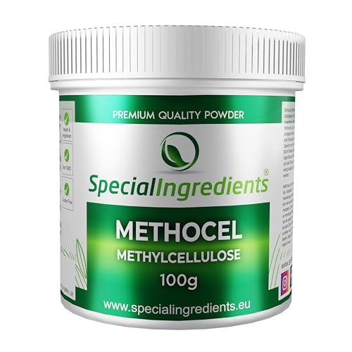 METHOCEL (Methylcellulose) 100g HERSTELLUNG WARMER GELE, DIE IM MUND SCHMELZEN (DEUTSCHE ETIKETTEN UND ANLEITUNGEN) von Special Ingredients