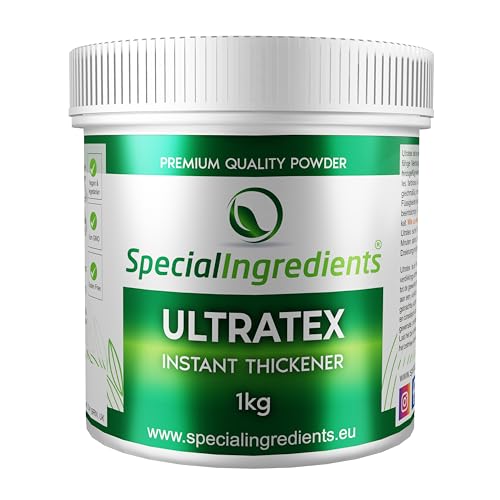 Special Ingredients Ultratex 1 kg Glutenfrei, Multifunktionale, Hochlöslich, Heiß Oder Kalt, Sofort Verdickende Stärke – Geeignet für Veganer – Recycelbarer Behälter von Special Ingredients