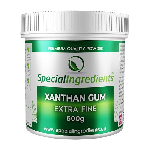 Special Ingredients Xanthan Gum 500g Premium Qualität Extra Feines Pulver, Vegan, GVO-frei, Glutenfrei - Recycelbarer Behälter von Special Ingredients