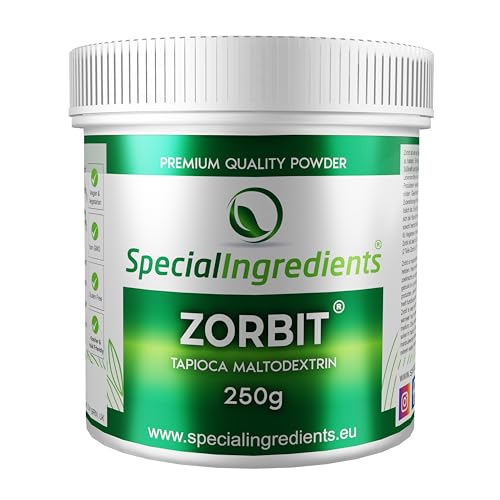 Zorbit ® 250g Maltodextrin Aus Tapioka - Geeignet Für Veganer Und Vegetarier, Nicht Gentechnisch Verändert, Glutenfrei, Nicht Bestrahlt - Recycelbarer Behaltert von Special Ingredients