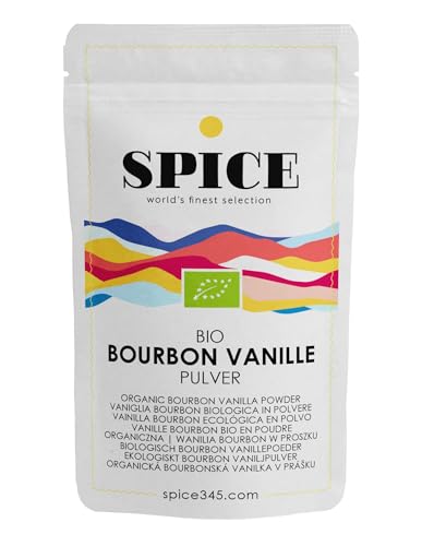 SPICE BIO Bourbon Vanillepulver, 10g, Bio Bourbon Vanilleschoten gemahlen aus kontrolliert-biologischem Anbau (Madagaskar), echte gemahlene Bourbon Vanille, (Vanilla Powder) von SPICE 345 world's finest selection