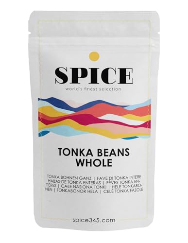SPICE Tonkabohnen ganz aus Wildsammlung, 50g Tonka Bohnen aus Venezuela, Tonkabohne für die Reibe, Aroma: Vanille & Mandel SPICE Tonkabohnen ganz aus Wildsammlung, 50g Tonka Bohnen aus Venezuela, Tonkabohne für die Reibe, Aroma: Vanille & Mandel von SPICE 345 world's finest selection