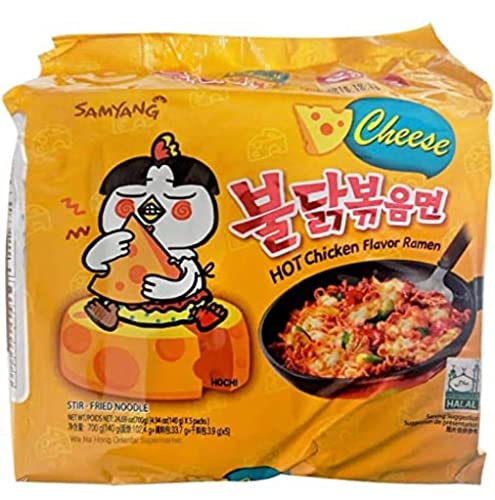 SPICEHUB Samyang Hot Chicken Bulı Ramen Nudelkäse-Geschmack, 10 Stück von SPICEHUB