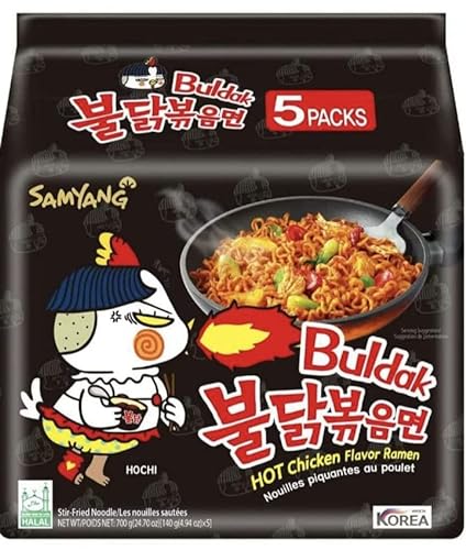 SPICEHUB Samyang Hot Chicken Spicy Flavour Ramen, 140 g, 40 Stück von SPICEHUB