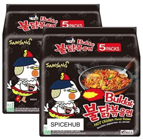 SPICEHUB Spice Hub Samyang Ramen-Nudeln, Hot Chicken Flavour, 10 Stück von SPICEHUB