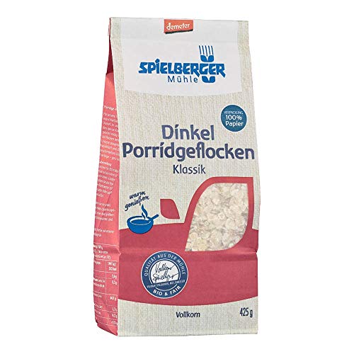 Porridgeflocken - Dinkel Klassik Demeter 425g Porridgeflocken - Dinkel Klassik Demeter 425g von Spielberger Mühle