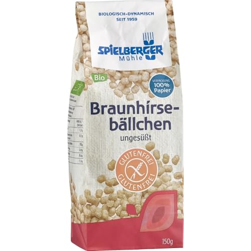 Spielberger Mühle Braunhirse-Bällchen, ungesüßt glutenfrei, 150g (12) von SPIELBERGER MÜHLE
