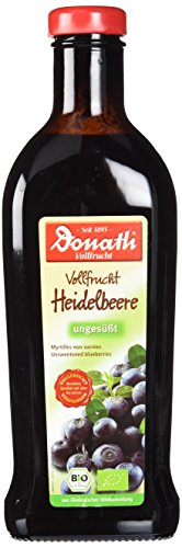 Donath BIO Vollfrucht Heidelbeere ungesüßt | Enthält ca. 500 g Heidelbeeren in BIO-Qualität | Mit Vitamin A, B und C in Kombination mit Calcium| Vegan und frei von Alkohol, Gluten und Lactose von SPORTFIT/DONATH KELT