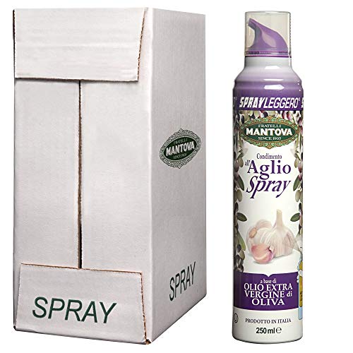 SPRAYLEGGERO Natives Olivenöl Extra Aromatisiert mit Knoblauch 6X250 ml - durch die Praktische Sprühflasche Können Sie bis zu 90% des Öls Einsparen SPRAYLEGGERO Natives Olivenöl Extra Aromatisiert mit Knoblauch 6X250 ml - durch die Praktische Sprühflasche Können Sie bis zu 90% des Öls Einsparen von SPRAYLEGGERO
