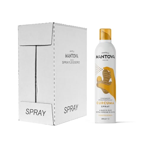 SPRAYLEGGERO Natives Olivenöl Extra Aromatisiert mit Kurkuma 6x200 ml - durch die Praktische Sprühflasche Können Sie bis zu 90% des Öls Einsparen SPRAYLEGGERO Natives Olivenöl Extra Aromatisiert mit Kurkuma 6x200 ml - durch die Praktische Sprühflasche Können Sie bis zu 90% des Öls Einsparen von SPRAYLEGGERO