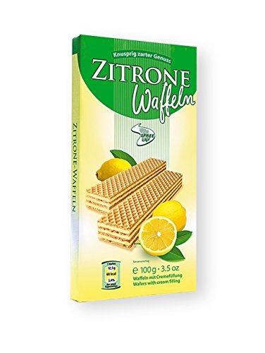 SPREEwaffel Zitrone-Waffeln 2500g, (25 Pack. Á 100g) von SPREEwaffel